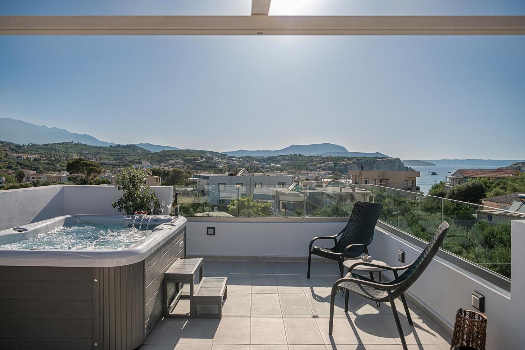 Avrilia Seaside Villa Heated Pool Almirida المظهر الخارجي الصورة