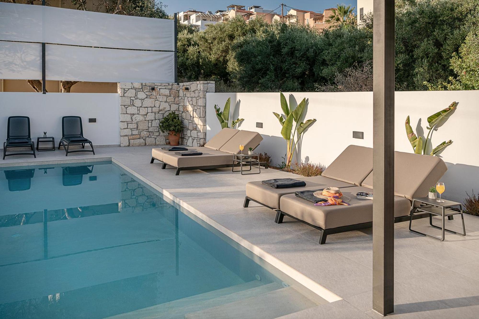 Avrilia Seaside Villa Heated Pool Almirida المظهر الخارجي الصورة